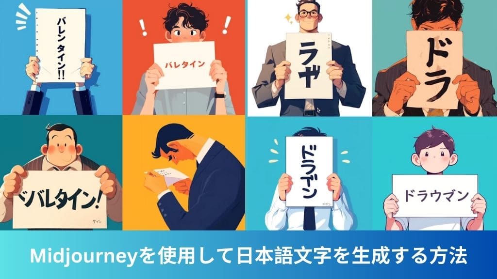 Midjourneyを使用して日本語文字を生成する方法